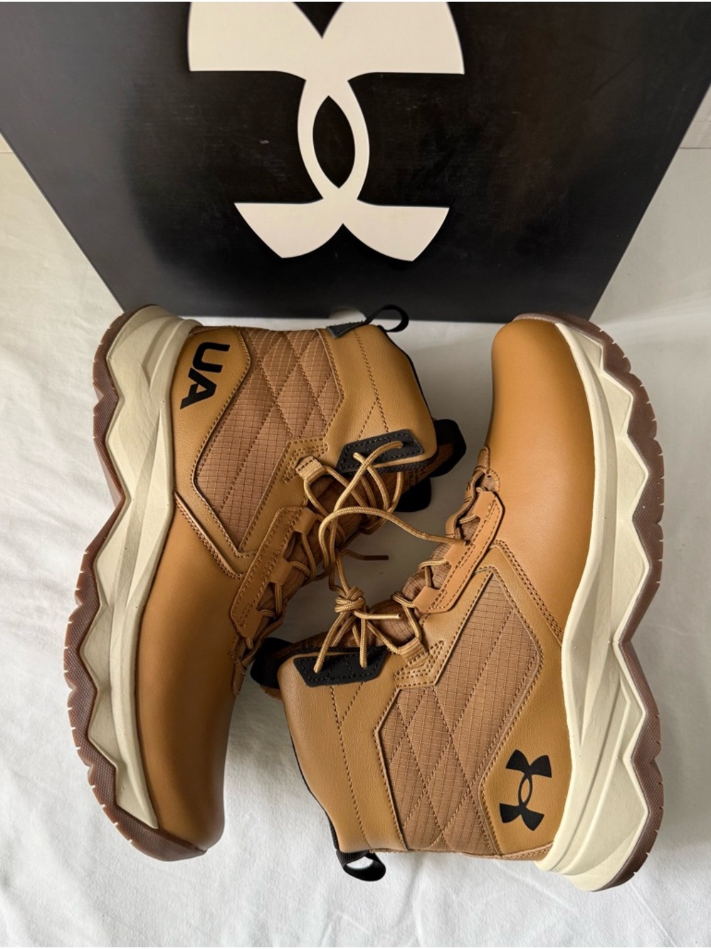 Under Armour   UA Stellar G2 Tactical Boots Mens Size 11 3025578-200 Brown New - Picture 7 of 10
